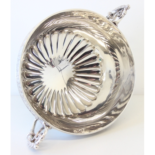 1009H - Elkington & Co - a highly impressive Elkington & Co silver pedestal punch bowl, marked for Birmingha... 