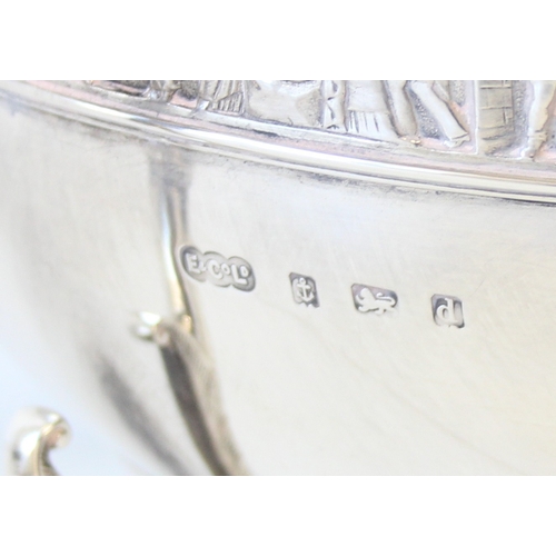 1009H - Elkington & Co - a highly impressive Elkington & Co silver pedestal punch bowl, marked for Birmingha... 