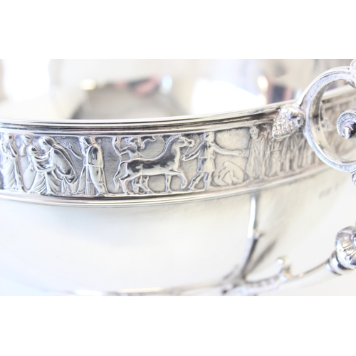 1009H - Elkington & Co - a highly impressive Elkington & Co silver pedestal punch bowl, marked for Birmingha... 