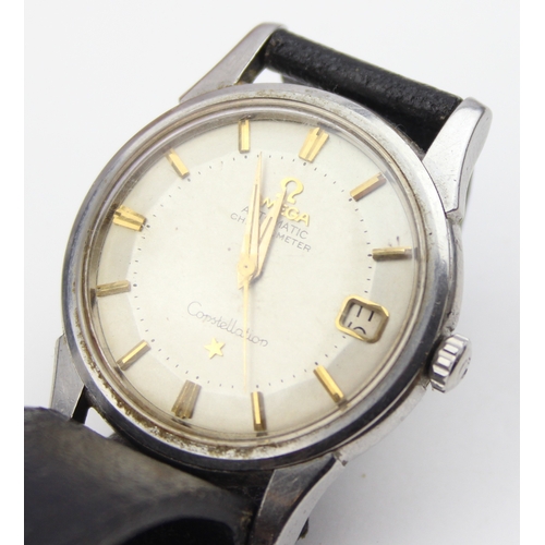 1301 - A vintage Omega Constellation Automatic Chronometer watch, boxed with paperwork, stainless steel cas... 