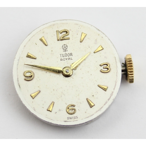 1302 - Tudor Rolex - a vintage ladies 9ct gold cased watch with gold plated strap, marked for Chester 1961,... 