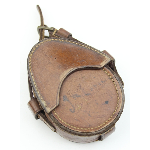 1350 - A 1904 dated military Officer's marching compass by Short & Mason Ltd, in leather case