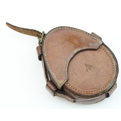 1350 - A 1904 dated military Officer's marching compass by Short & Mason Ltd, in leather case