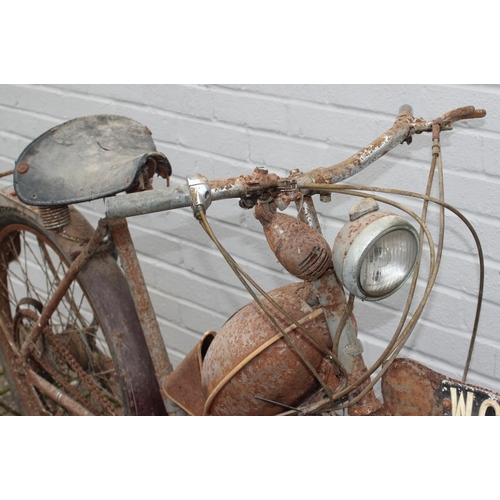 740 - A vintage Raleigh moped for restoration, registration WCE993, no V5