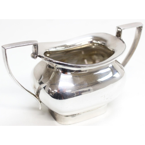 1099X - A vintage silver plated 4 piece tea set by Walker & Hall, approx 2.3kg gross