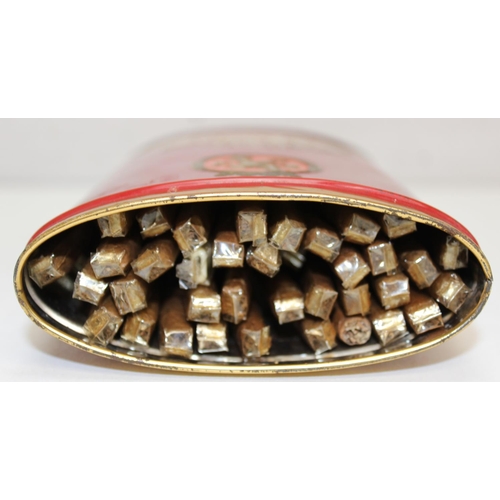 1400B - A vintage Henri Wintermans Slim Panatella cigar tin containing assorted seemingly unbranded cigars a... 