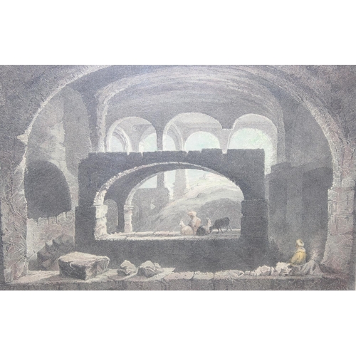 437 - Sepulchre at Seleucia, antique print from the book 