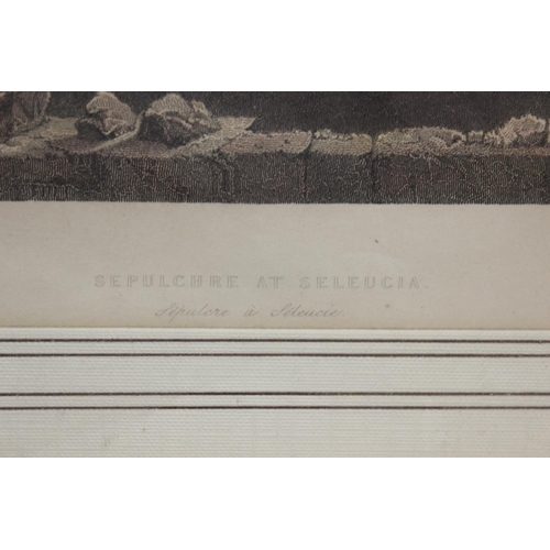 437 - Sepulchre at Seleucia, antique print from the book 