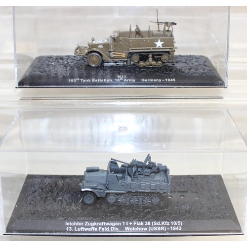 646 - Quantity of scale model WWII military vehicles to include Dicker Max heavy assault tank, Nashorn tan... 