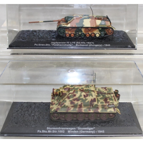 650 - Quantity of scale model military vehicles to include Challenger 1 battle tank, M2 medium tank and St... 