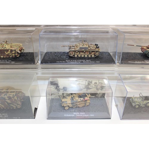 648 - Quantity of scale model WWII military vehicles to include a Brummbar IV, Jagdpanzer IV L/70 and a St... 