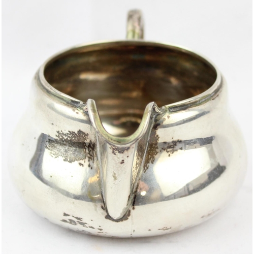 1099I - A Danish silver cream jug, marked to base and XRF confirmed, approx 12cm wide, approx 89.26g gross