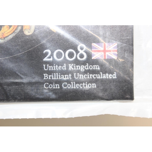 1223 - 2008 Royal Mint Brilliant Uncirculated Coin Collection, sealed in original Royal Mint packaging