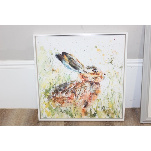 473 - 2 prints to include one by Lisa Jayne Holmes entitled 'Hare with Cow Parsley' and another by Sarah P... 