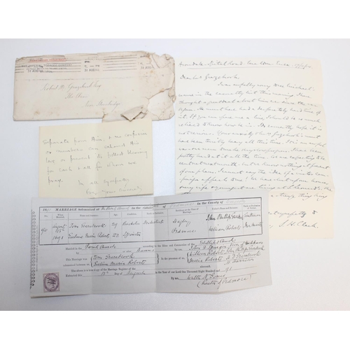 540 - A large qty of assorted letters, correspondence and other ephemera relating to Tom Grazebrook, the f... 