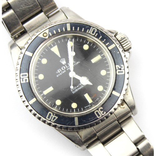 1300 - Rolex Watches - a stainless steel Submariner Oyster Perpetual 'Metres First' automatic bracelet watc... 