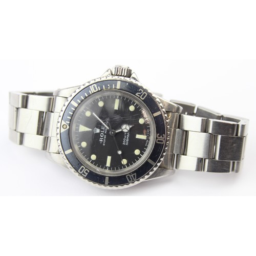 1300 - Rolex Watches - a stainless steel Submariner Oyster Perpetual 'Metres First' automatic bracelet watc... 