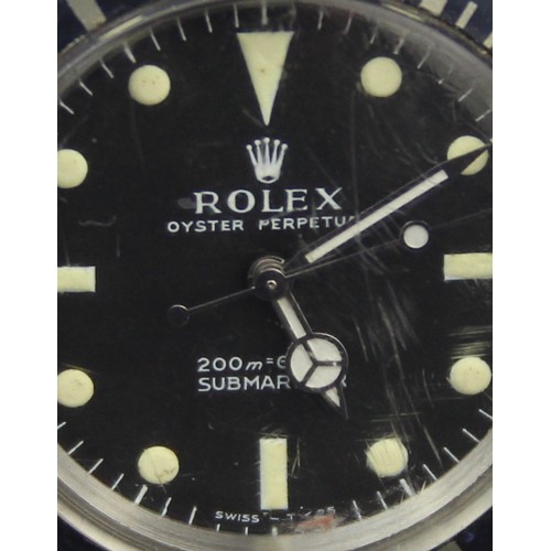 1300 - Rolex Watches - a stainless steel Submariner Oyster Perpetual 'Metres First' automatic bracelet watc... 