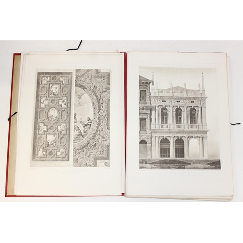 514 - 2 antique French architectural plate books; Les Medailles des Concours d'Architecture, and Fragments... 