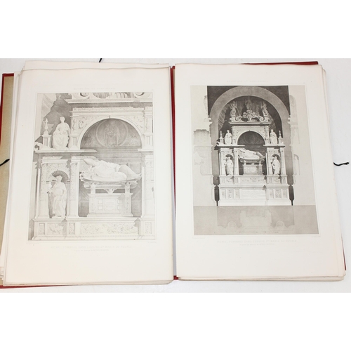 514 - 2 antique French architectural plate books; Les Medailles des Concours d'Architecture, and Fragments... 