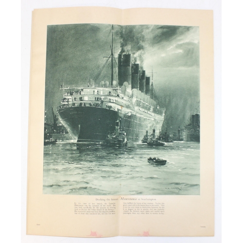 515 - Antique promotional booklet from the Cunard Line 'Eight Decades of Progress', produced for the Briti... 