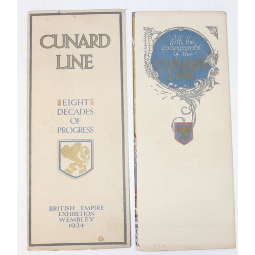 515 - Antique promotional booklet from the Cunard Line 'Eight Decades of Progress', produced for the Briti... 