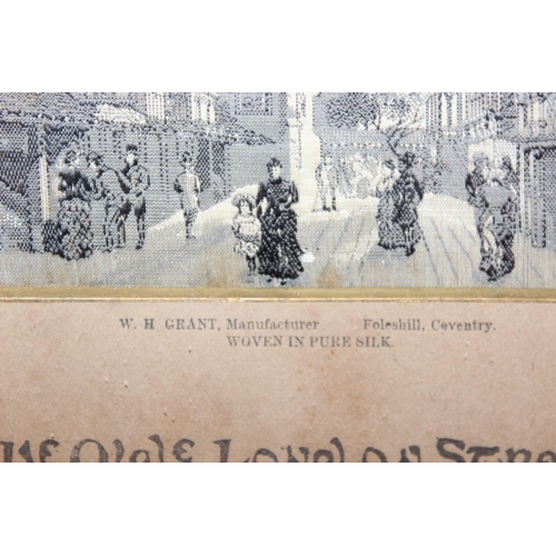 410 - 2 Antique Stevengraphs entitled 'God speed the plough' by Thomas Stevens and 'Ye Olde London street'... 