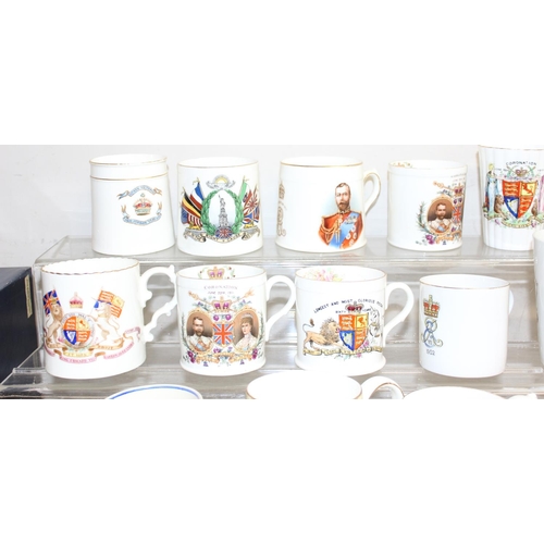 1590 - Qty of mostly Royal commemorative-ware to incl a boxed Royal Silver Wedding mug by Wedgwood in origi... 