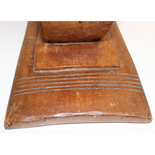 289 - Vintage Ashanti wooden stool or Dwa, approx 53cm x 26cm x 41cm