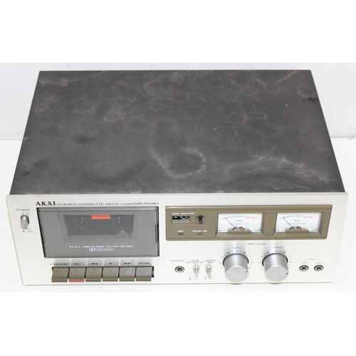 719 - Vintage Akai stereo cassette deck model CS-703D