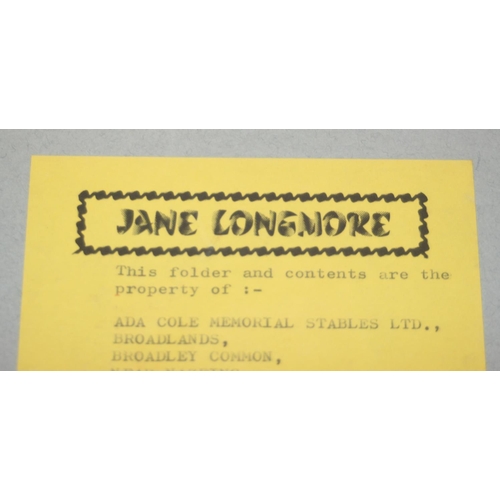 451 - Jane Longmore - a qty of superb quality original artworks originally produced for the Ada Cole Memor... 