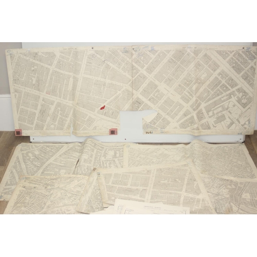 453 - A large qty of assorted antique and vintage maps and plans mainly relating to Manchester, some dated... 