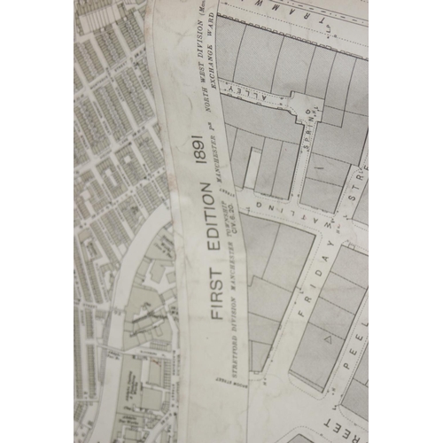 453 - A large qty of assorted antique and vintage maps and plans mainly relating to Manchester, some dated... 