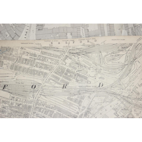 453 - A large qty of assorted antique and vintage maps and plans mainly relating to Manchester, some dated... 