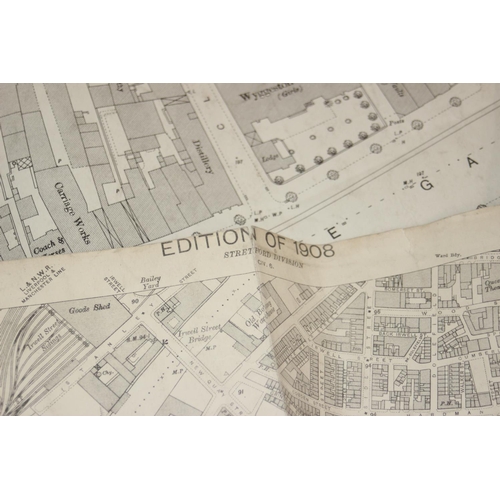 453 - A large qty of assorted antique and vintage maps and plans mainly relating to Manchester, some dated... 