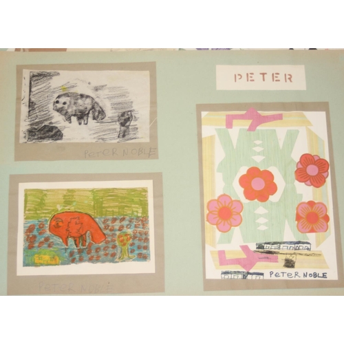 460 - A large qty of assorted artworks, mainly student pieces, an extensive portfolio collection, mainly o... 