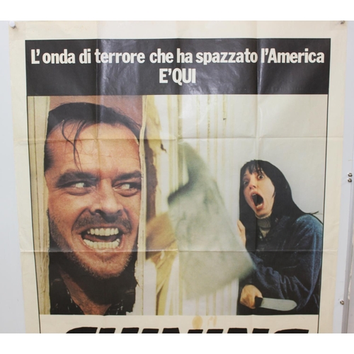 462 - The Shining - an extremely large Italian film poster for the Jack Nicholson film The Shining, dated ... 