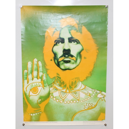 464 - Richard Avedon (1923-2004) - a psychedelic music poster of George Harrison (from a set of all four B... 