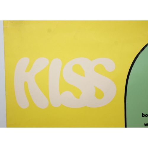 468 - Kiss Kiss - Go to work on an egg poster by Christopher Logue with Tom Salter, published by Fulham Ga... 