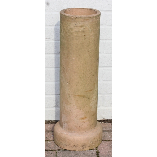 349A - Qty of various terracotta items to include chimney pots and a planter, largest approx 53cm W x 38cm ... 