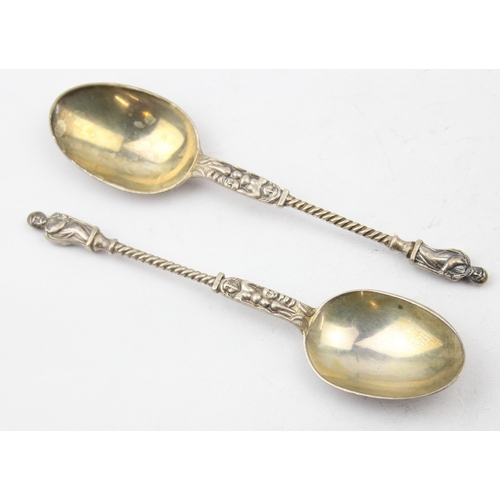 1099C - [73.01g] - a boxed set of 6 silver apostle spoons, London 1915 by Goldsmiths & Silversmiths Company,... 