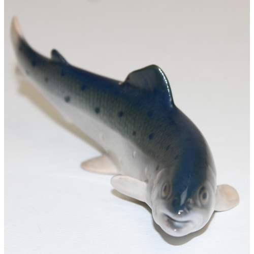 1511A - A Royal Copenhagen porcelain model of a fish, marked to base, 12cm long