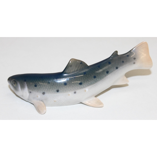 1511A - A Royal Copenhagen porcelain model of a fish, marked to base, 12cm long