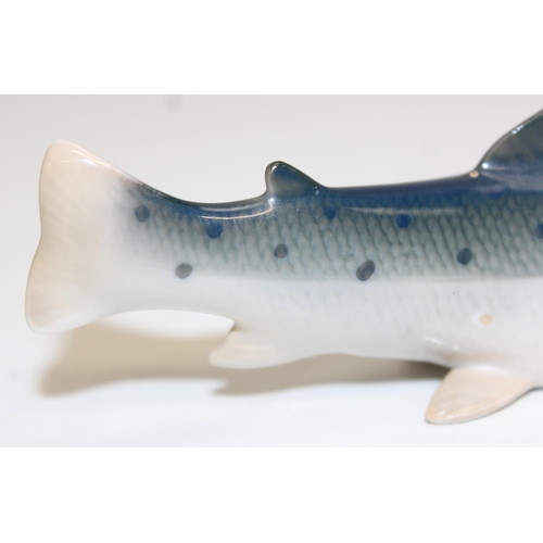 1511A - A Royal Copenhagen porcelain model of a fish, marked to base, 12cm long