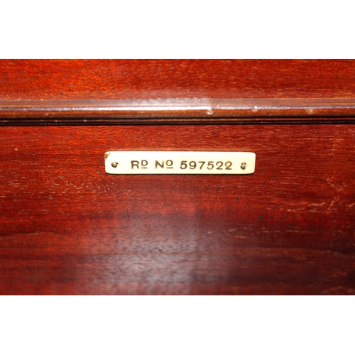 117 - A superb quality Edwardian inlaid mahogany pop-up or Jack in the Box writing desk, the hinged panels... 