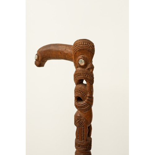 7 - Late 19th/Early 20th-Century Tokotoko, presented to Sir Cyril Newall

New Zealand 
Carved Wood & Pau... 