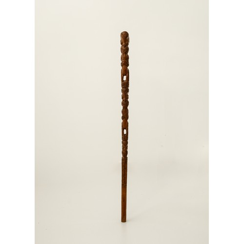 7 - Late 19th/Early 20th-Century Tokotoko, presented to Sir Cyril Newall

New Zealand 
Carved Wood & Pau... 