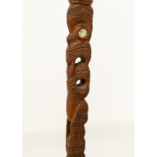 7 - Late 19th/Early 20th-Century Tokotoko, presented to Sir Cyril Newall

New Zealand 
Carved Wood & Pau... 