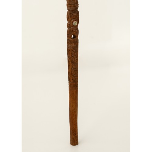 7 - Late 19th/Early 20th-Century Tokotoko, presented to Sir Cyril Newall

New Zealand 
Carved Wood & Pau... 