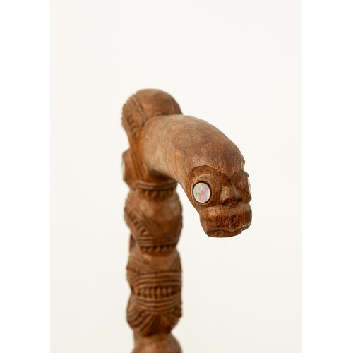 7 - Late 19th/Early 20th-Century Tokotoko, presented to Sir Cyril Newall

New Zealand 
Carved Wood & Pau... 